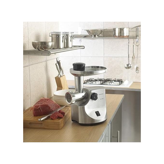 Kenwood MG510 Tritacarne 450 W potenza massima 1600 W 3 dischi per tritare insaccatori inclusi colore Acciaio inox