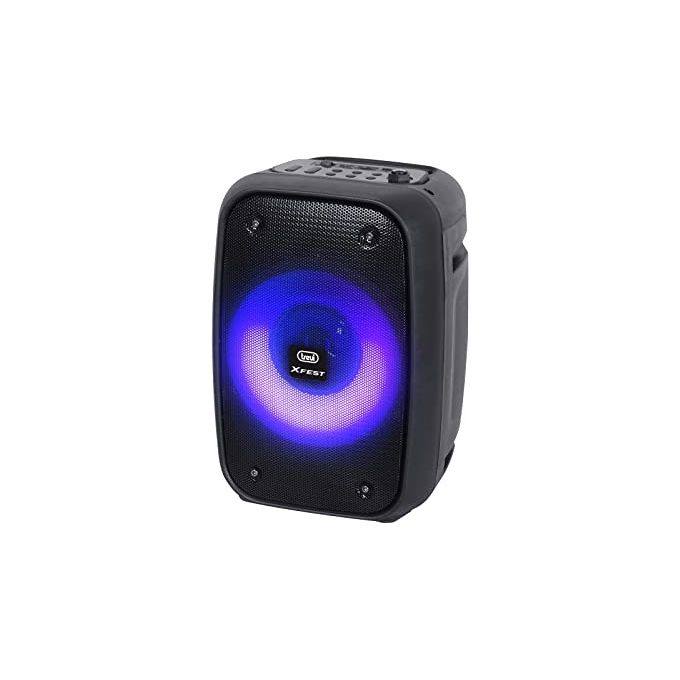 Trevi XF 150 KB Cassa Bluetooth Portatile 15W Karaoke TWS USB MicroSD Radio FM colore Nero