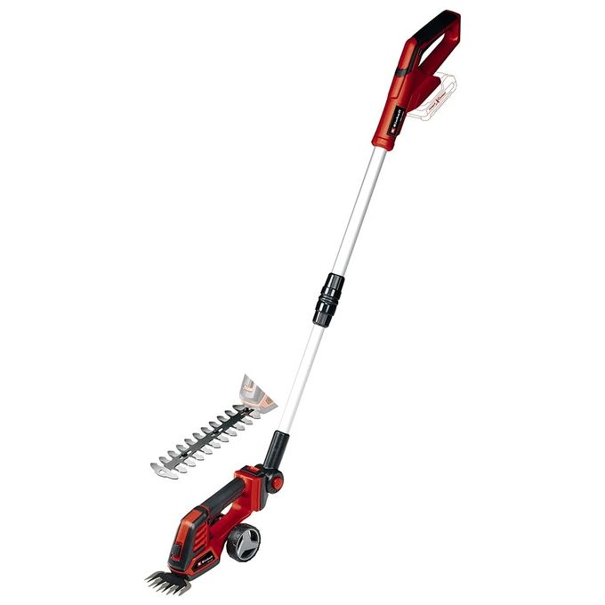 Einhell 3410310 GE-CG 18-100 Li T-Solo Forbici e Sfoltirami a Batteria 18V lama erba 100mm lama cespugli 200mm Power X-Change colore Nero Rosso
