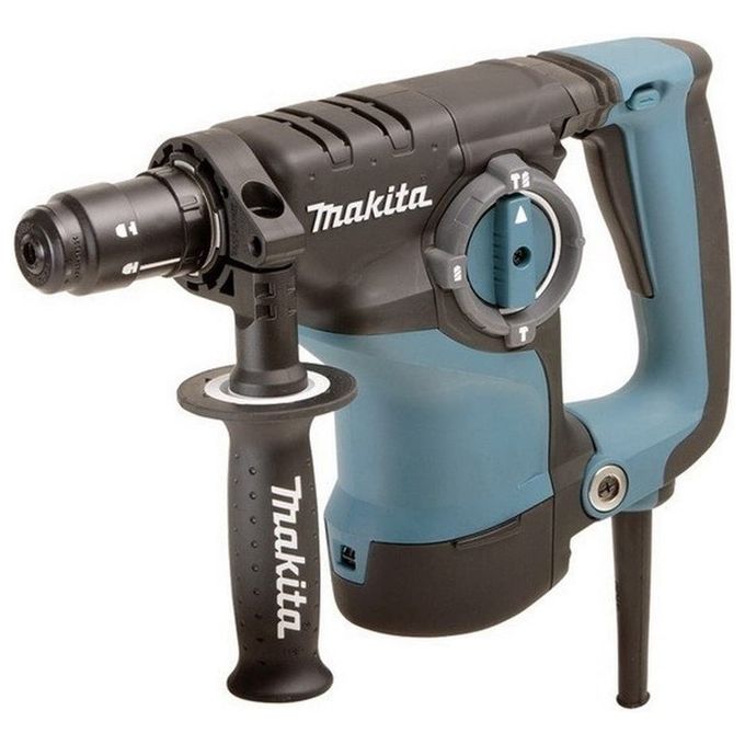 Makita HR2811FT Tassellatore SDS-PLUS 3 Funzioni 800W 2,8J 28 mm in calcestruzzo con doppio mandrino e impugnatura antivibrazioni colore Nero