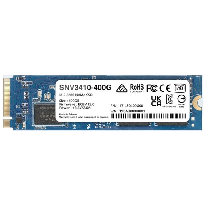 Synology SNV3410 Drives allo Stato Solido M.2 400Gb PCI Express 3.0 NVMe
