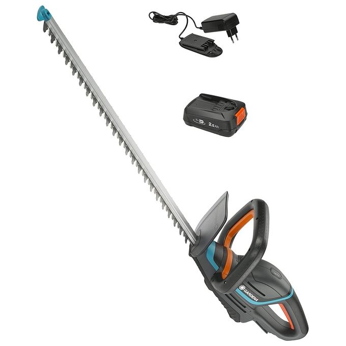 Gardena 14730-20 ComfortCut Tagliasiepi a Batteria P4A 18V 2,0 Ah lama 50 cm rami 20 mm Set Pronto all'Uso colore Blu
