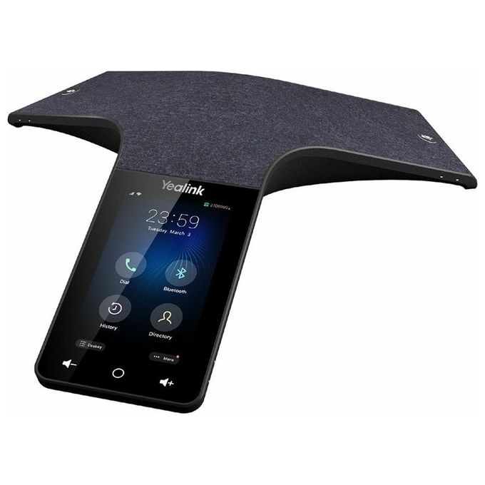 Yealink 1304014 CP965 Telefono per conferenze IP Schermo touch 5'' Audio HD Array 12 microfoni Wi-Fi Bluetooth PoE colore Nero