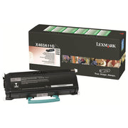 Lexmark X463A11G Cartuccia Toner Originale Nero Resa 3500 pagine per X463 X464 X466 colore Nero