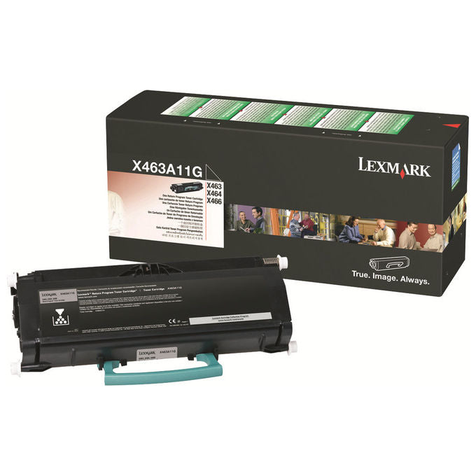 Lexmark X463A11G Cartuccia Toner Originale Nero Resa 3500 pagine per X463 X464 X466 colore Nero
