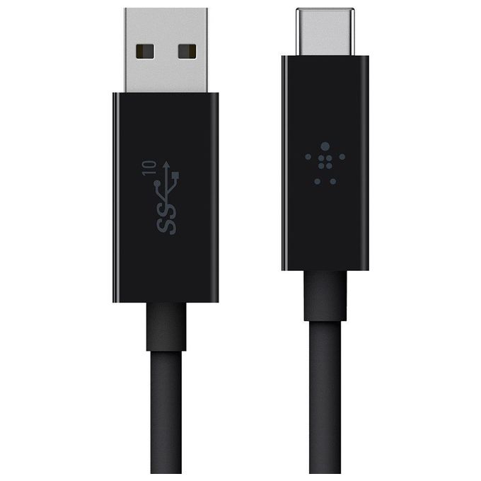 Belkin F2CU029BT1M-BLK Cavo USB A USB C 0.9 m USB 3.2 Gen 2 10 Gbit-s colore Nero
