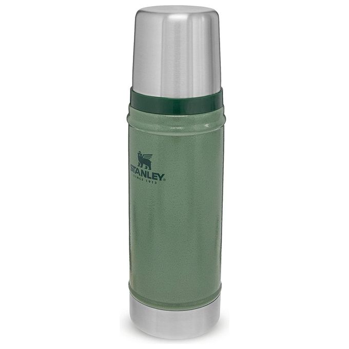 STANLEY 10-01228-072 Classic Legendary Thermos 0.47L Acciaio Inox Senza BPA Lavabile in Lavastoviglie Mantenimento Temperatura 15 Ore colore Hammertone Green