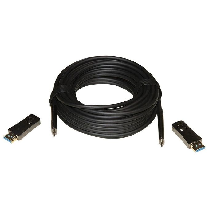 Link LKHD50FM Cavo HDMI 2.0 AOC Fibra Ottica 50m Connettori Staccabili 4K 60Hz Plug and Play colore Nero