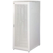 LINK LK1942U88F Armadio Rack 19'' 42U Porta Traforata Anteriore e Posteriore in Metallo Pieno con Chiusura a Chiave 800 kg di Carico Colore Grigio