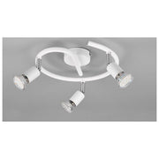 TRIO R80913931 Paris Faretto da Soffitto Girandola 3 Luci GU10 IP20 230V colore Bianco