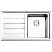 Apell LNP861ILBC Serie Linear Plus Lavello Acciaio Spazzolato da Incasso Gocciolatoio a Sinistra 1 vasca 86x50cm