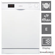 Schaub Lorenz SVDW135 Lavastoviglie Incasso a Scomparsa Totale 13 coperti Classe E 5 programmi 49 dB (82x59,8x55 cm) colore Bianco