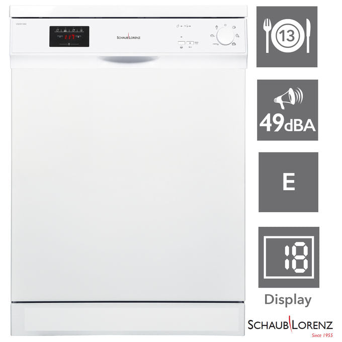 Schaub Lorenz SVDW135 Lavastoviglie Incasso a Scomparsa Totale 13 coperti Classe E 5 programmi 49 dB (82x59,8x55 cm) colore Bianco
