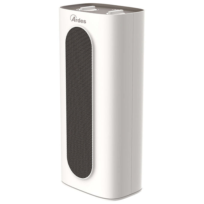 Ardes AR4P18 Sound XL Termoventilatore Ceramico a Torre 2000 W 2 Livelli Oscillazione Orizzontale colore Grigio Bianco