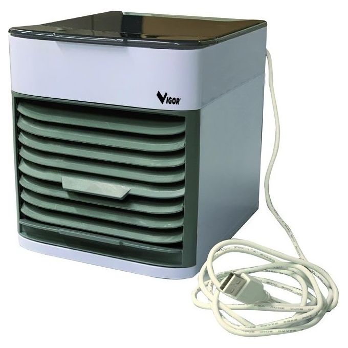 Vigor-Blinky Raffreddatori Portatili Windy 3in1 Presa Usb 600ml per un Comfort Ambientale Ideale con Funzione di Raffrescamento e Umidificazione