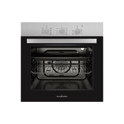Schaub Lorenz SSFE6X7BC Forno da incasso Elettrico Multifunzione 80 L Classe A 7 Funzioni Grill Ventilazione Tangenziale (59,5x59,5x56,5 cm) colore Nero Inox