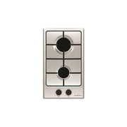 Schaub Lorenz SSPC302XF Piano cottura a Gas 51 cm 2 Fuochi Accensione Sottomanopola Comandi Frontali colore Inox