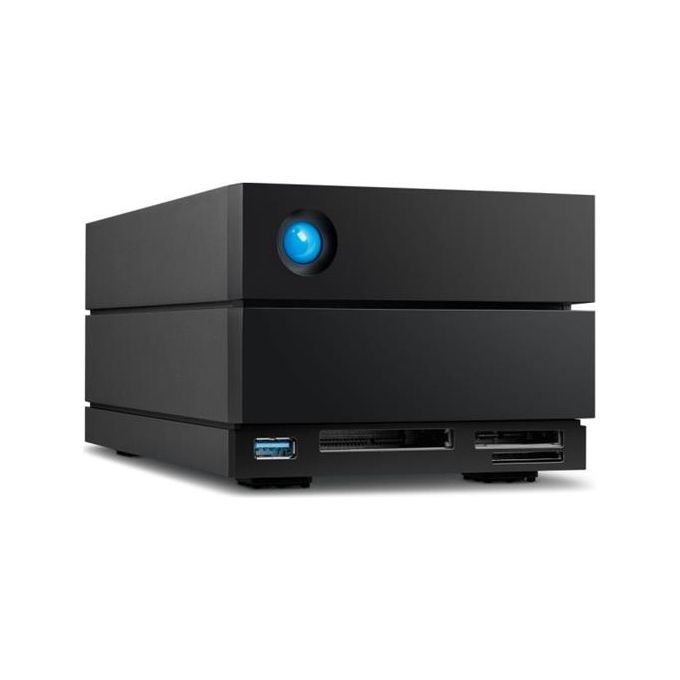 LaCie STLG16000400 2big Dock Hard Disk Esterno RAID Desktop 16TB Thunderbolt 4 550 MB-s IronWolf Pro colore Nero