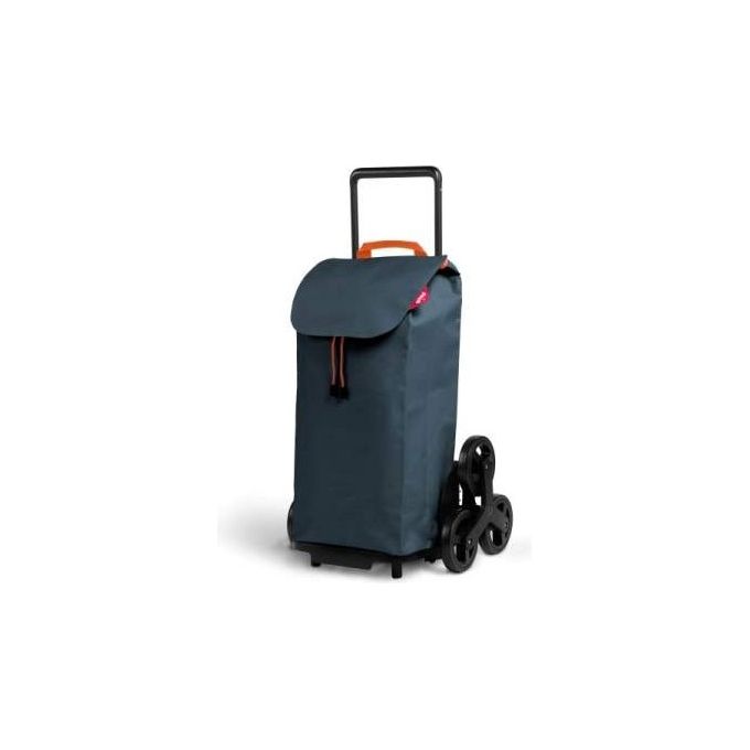 GIMI GIM182 Tris New Carrello Spesa Capacita' 52 Litri Manico Ergonomico Ruote Resistenti colore Grigio