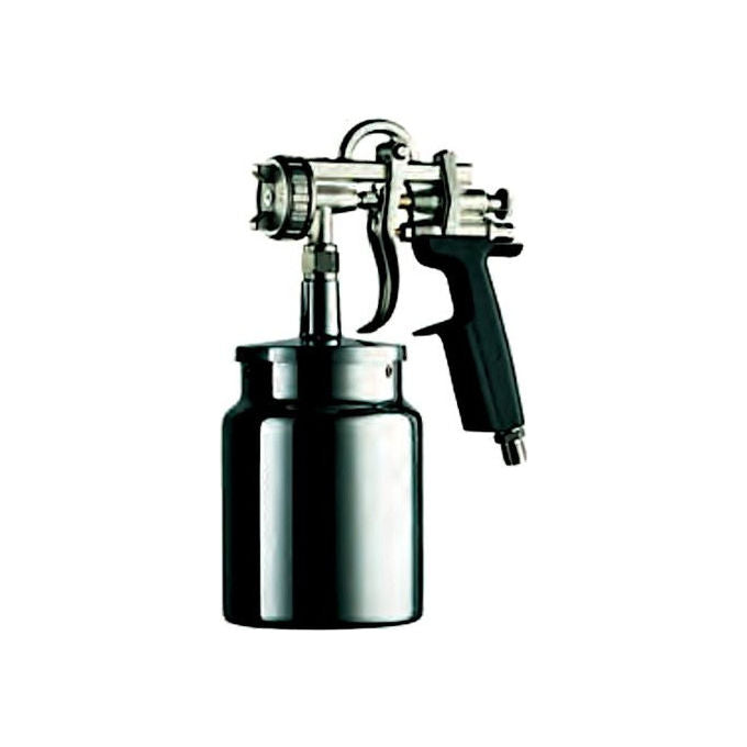 WALMEC IM26017 IM Aerografo professionale con serbatoio inferiore 1000 cc in alluminio a baionetta ugello 1,7 mm colore Nero