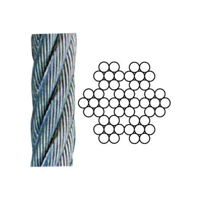 Blinky Funi in Acciaio Inox 49 Fili Aisi 316 100mt Diametro 4mm