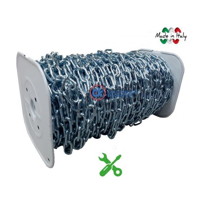 CandK Georgiou Trading Ltd CAT-C02030 Catena galvanizzata 3 mm 50 m colore Acciaio