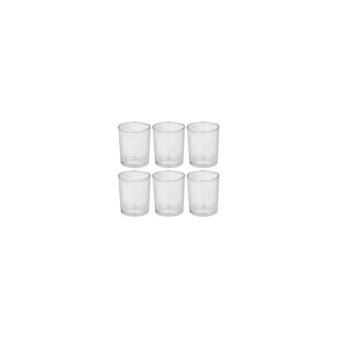 Alpina 8711252102511 Bicchiere da Aperitivo in Vetro 100 ml Set 6 Pezzi forma Cilindrica Lavastoviglie colore Trasparente