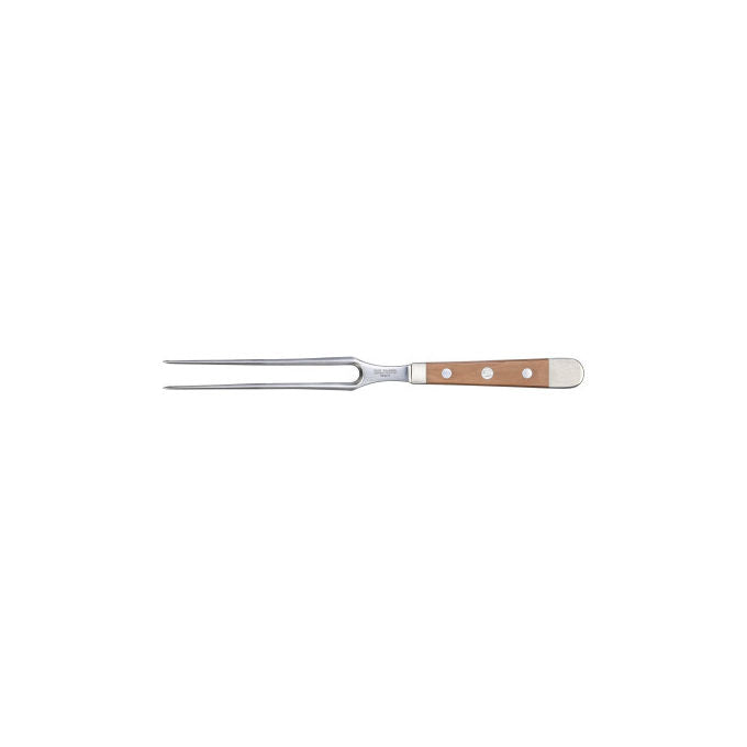Güde B096-18 Alpha Birne Forchetta da Carne Forgiata 18 cm in Acciaio Cromo-Vanadio-Molibdeno colore Marrone