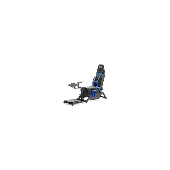 Next Level Racing NLR-S027 Simulatore di Volo Boeing Commercial Edition con Licenza Ufficiale Compatibile con Periferiche Thrustmaster Logitech Saitek colore Nero con Riflessi Blu