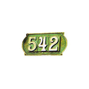 Alubox 2747430 Targa Portanumeri Ottone Lucido 3 Posti 26x12 cm colore Ottone Lucido