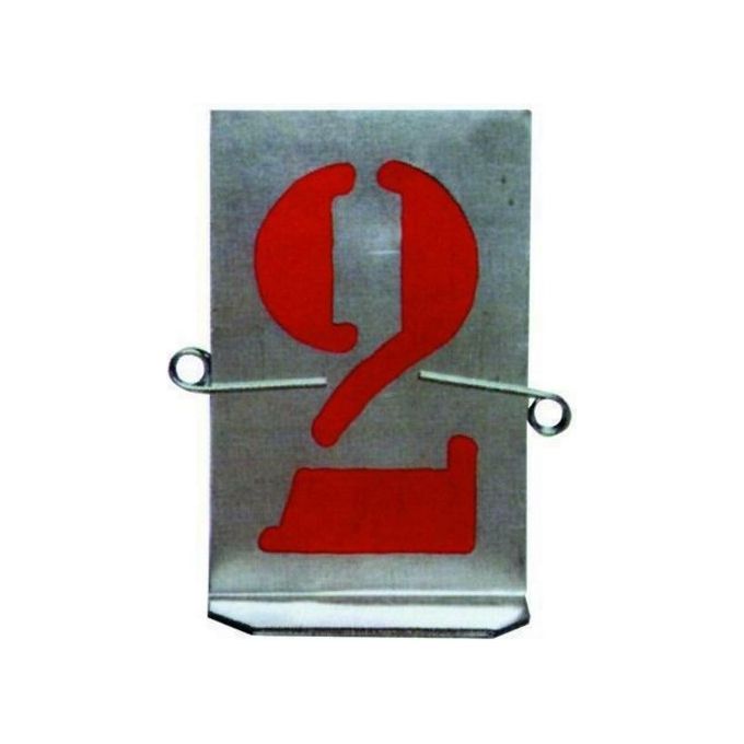 Vigor-Blinky ART. 606 Stampi Numeri Lamiera Zincata Set 9 Pezzi 40 mm