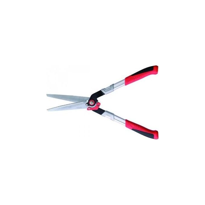 Sandrigarden SG-FS10 ERGO Forbici per Siepi Lame Acciaio al Carbonio 25 cm Manici Tubolari Alluminio Impugnature Soft-Grip Lunghezza 61 cm