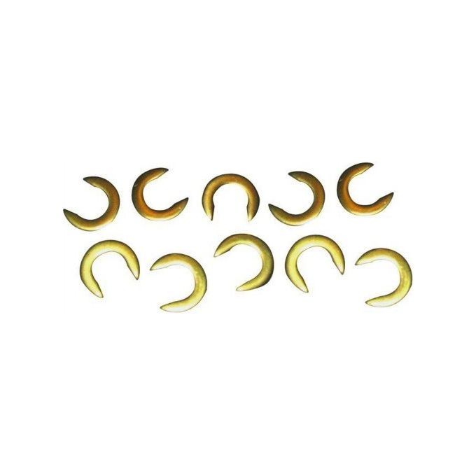 Vigor-Blinky Rondelle Alzaporte Ottone Klik 10 Pezzi 11mm