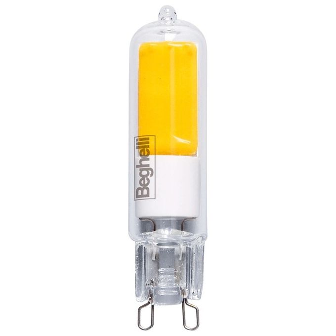Beghelli 57020 Zafiro Lampadina LED Bispina G9 5W 650lm 3000K Luce Calda Classe E