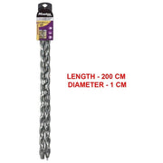 Master Lock 8021EURD Catena in Acciaio Cementato Rivestimento Vinile Trasparente 2mt