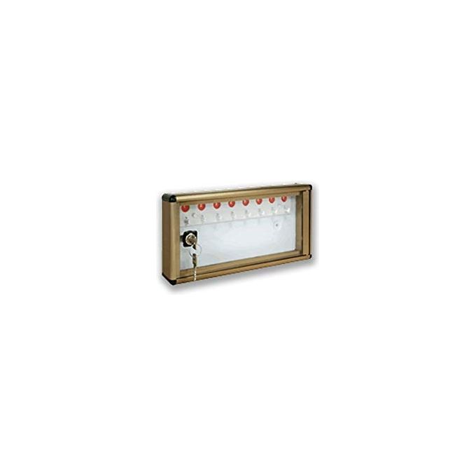 ALUBOX 1007635 Bacheca Portachiavi Da Parete In Alluminio Con 24 Ganci Numerati colore Argento Metallizzato