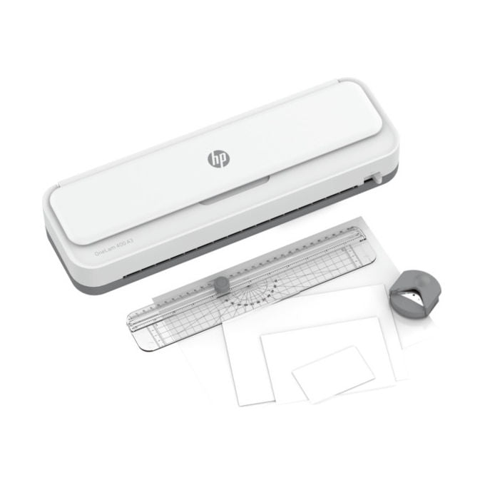 HP OneLam 400 Plastificatrice A3 75-80-125 Micron con Linea di Taglio