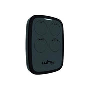 Vigor-Blinky 4791010 V15 Why-Evo Telecomando Multifrequenza 4 tasti doppio led codici fissi e rolling-code colore Nero