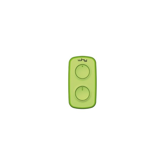 Sice 4791037 WHY LITE MINI NOA Telecomando Universale 2 Canali 433.92 MHz Codice Fisso Rolling Code colore Verde Acido