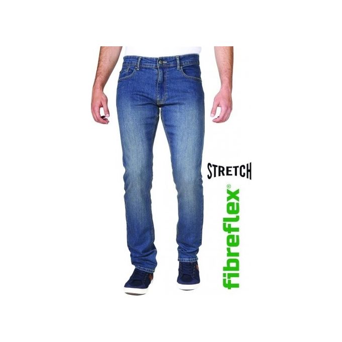 Rica Lewis 5429917 Work3 Pantaloni da Lavoro Jeans Straight Fit 5 Tasche 98% Cotone 2% Elastan Fibreflex Taglia 60 colore Denim Scuro