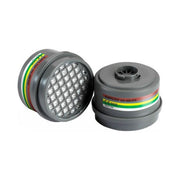 Milla 2595 Filtro Combinato Gas e Polveri A1B1E1K1P3 R Attacco Baionetta Maschera Vulcano Confezione 6 Pezzi