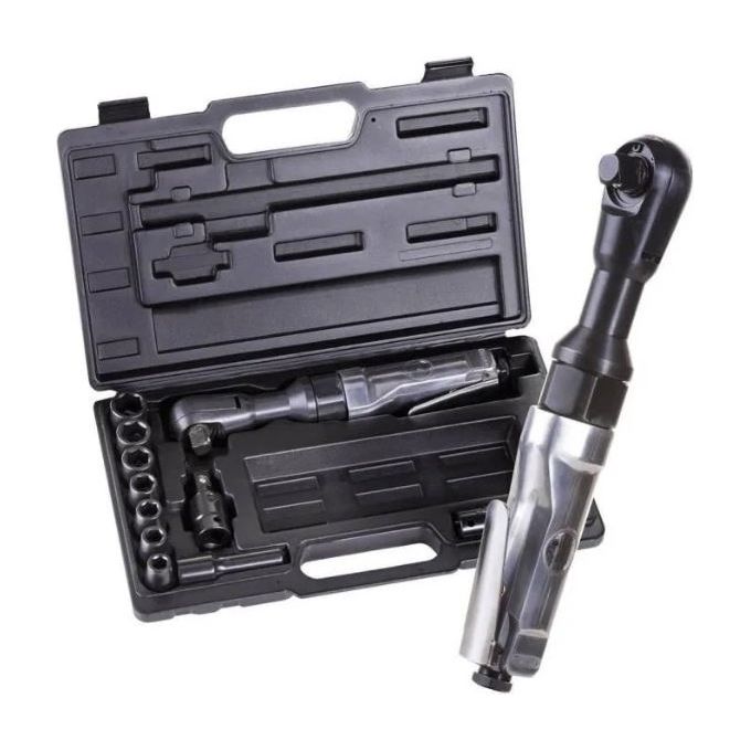 AeroTEC 201354 Chiave a cricchetto pneumatica 1-2'' Coppia massima 68 Nm Velocita' a vuoto 160 giri-min Pressione operativa 6,3 bar Peso 1,2 Kg Materiale Cromo colore Cromo