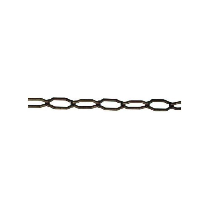 Vigor-Blinky 138869 Catena per Lampadari Filo Quadro Bronzata 50 cm Maglia 40x17 mm Spessore 2,7 mm colore Bronzato