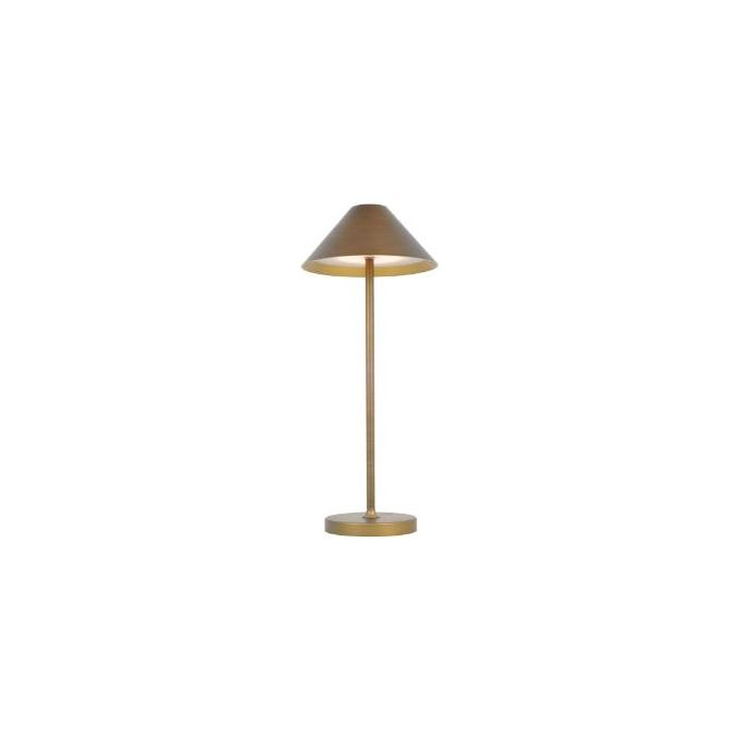Kelu' 8023389766352 Liberty Lampada da Tavolo Portatile LED 3W 3000K IP54 USB-C Ricaricabile colore Bronzo