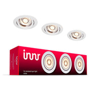 Innr RSL 115 Faretto LED da Incasso Smart Zigbee 3 Pezzi 4.3W 380lm 2700K colore Bianco
