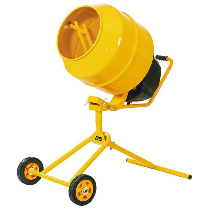 Vigor 140 Betoniera Elettrica Frontale Portatile 135 L 550 W Motore ad Induzione IP44D