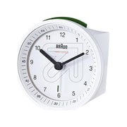 Braun BC07W-DCF Sveglia al quarzo analogica con radiocontrollo DCF allarme crescendo illuminazione tampone e indicatori luminosi colore Bianco