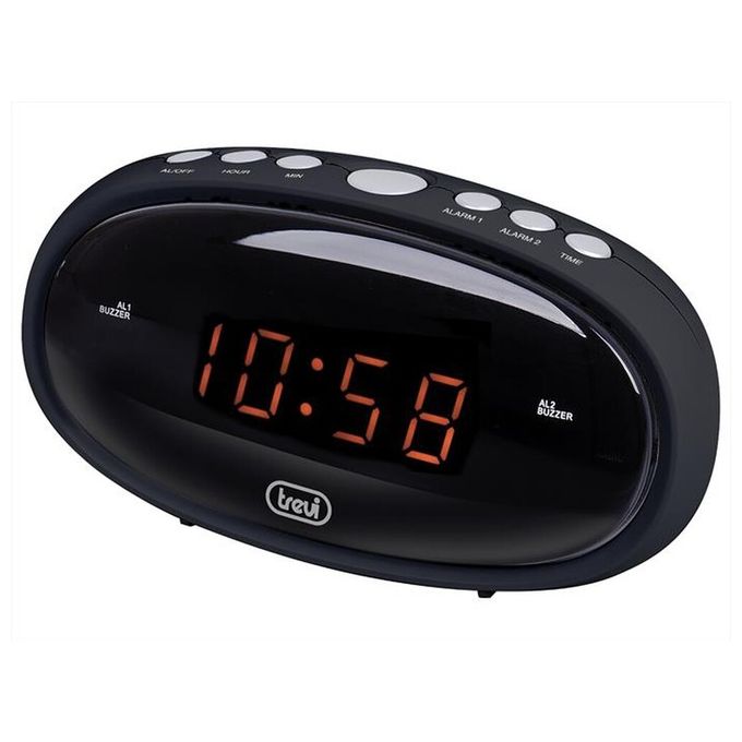 Trevi EC 880 Orologio Digitale Sveglia 2 Allarmi colore Nero