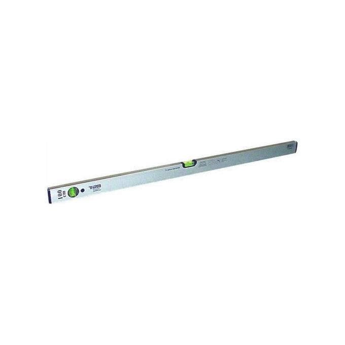 Triuso 1006324 Livello in Alluminio con 2 Fialde 1500 mm colore Nero