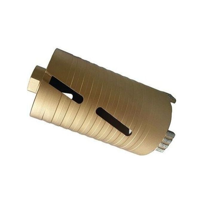 Hifirma Fresa Carotatrice Diamantata 5 Settori Diametro 120 mm Lunghezza 175 mm Velocita' Max 10 m-s 2300 -min Taglio a Secco per Calcestruzzo Mattoni Cemento Armato colore Nero